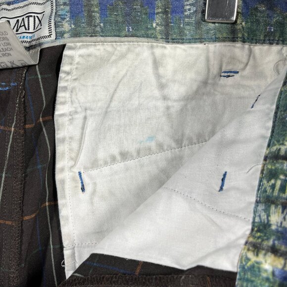 Matix Shorts Mens Brown Size 30  Bogart Plaid Skate Chino Pockets - Picture 7 of 12